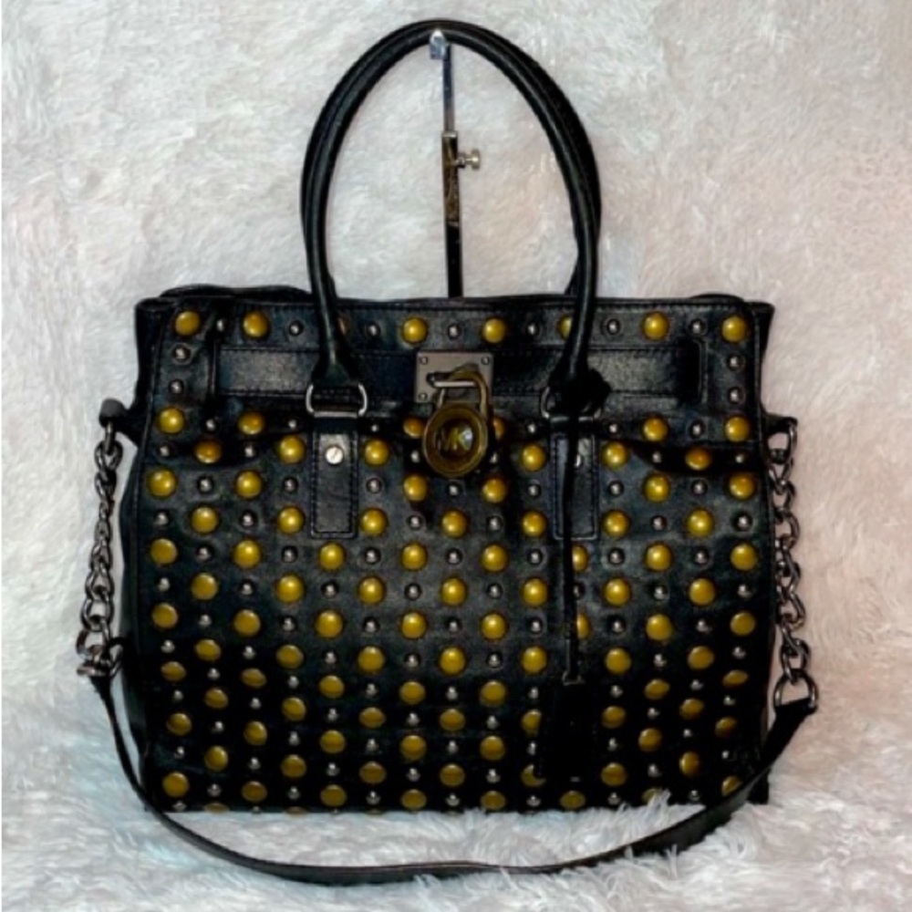 Michael Kors Black and Gold Crossbody Bag